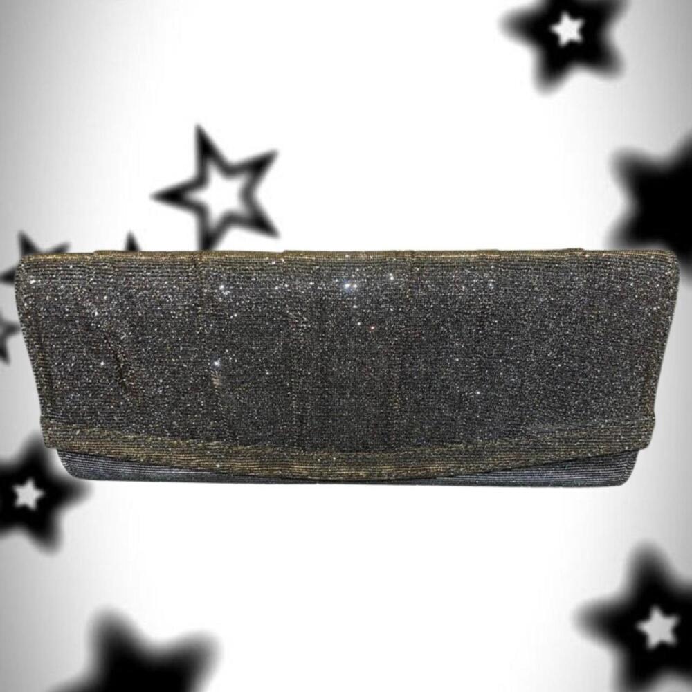 Brand New ombré silver and gold clutch purse